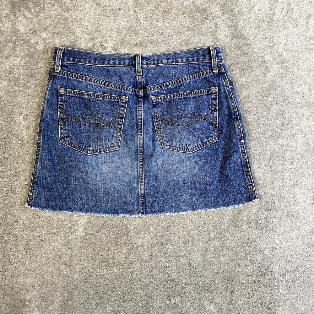 VTG Abercrombie and Fitch Size 6 Mini Denim Skirt Made in US - Picture 3 of 8